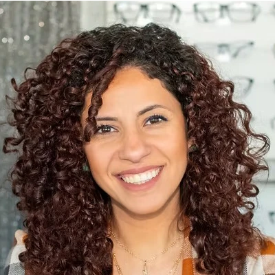A headshot photo of eye doctor Silvana Abadeer